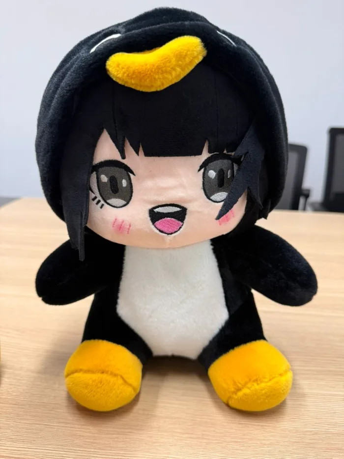 A plush toy of the penguin